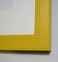 風水花文字(サイズB)木製　黄色